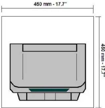 450 mm - 17.7" 450 mm - 17.7"