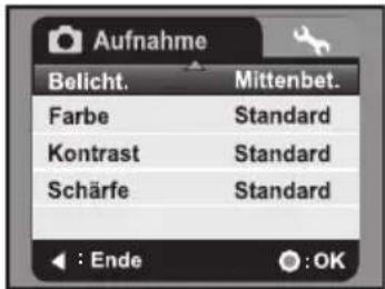 AGFAPHOTO DV-5580Z - Aufnahme-Menü - 3