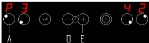 P 3 A +0 -+ ① 4 2 D E