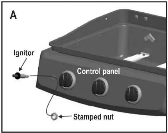 A Ignitor Control panel Stamped nut