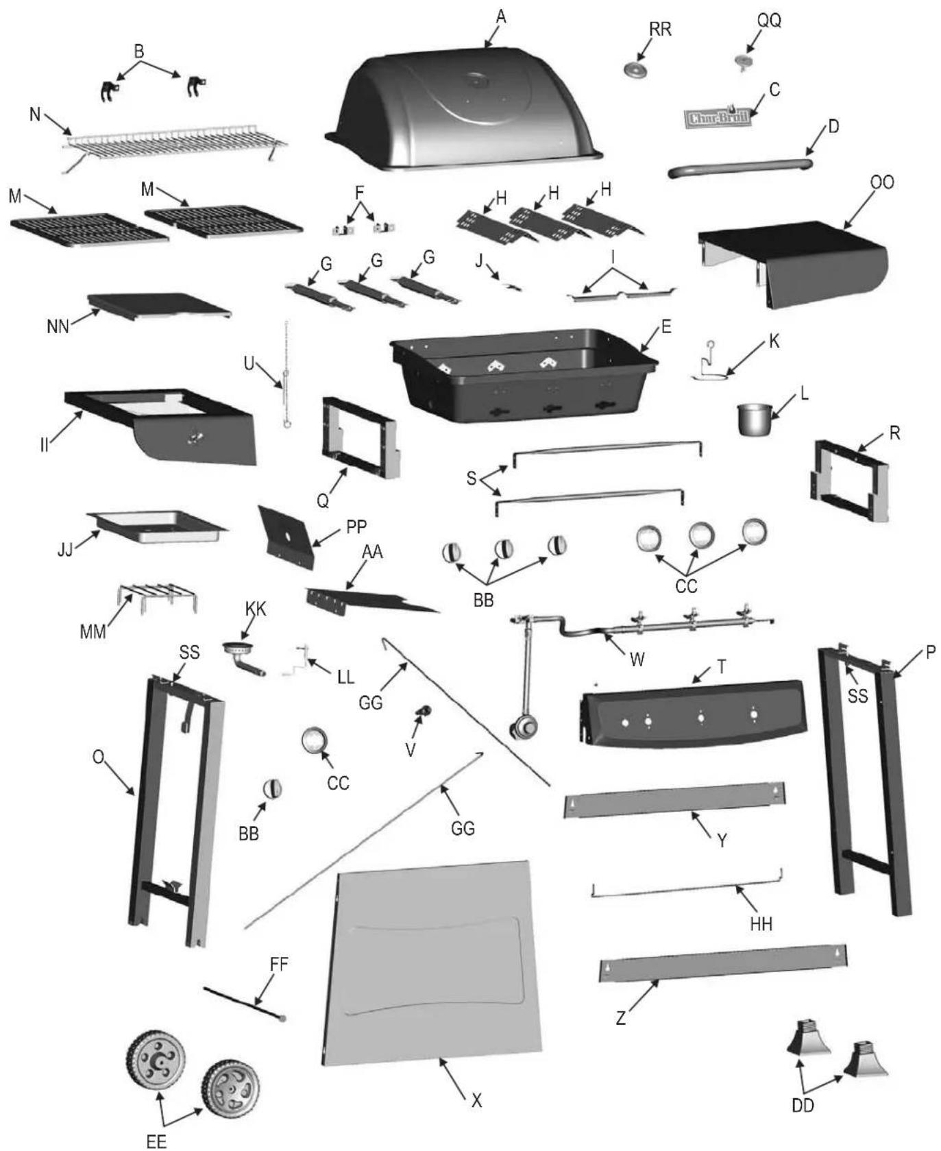 Exploded view diagram of a solar panel assembly with labeled components and parts