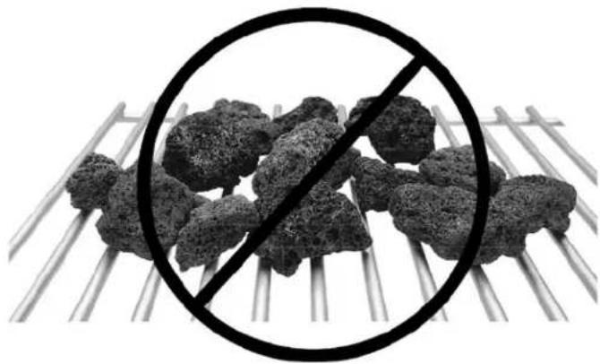Char-Broil C-33G3 - Lava Rock / Briquettes - 1