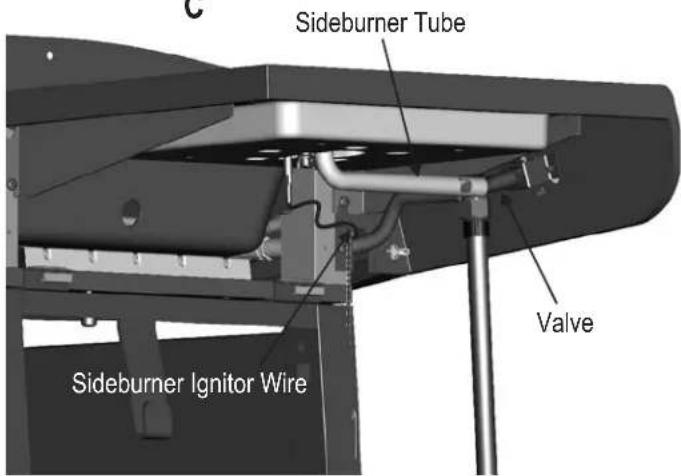 Sideburner Tube Valve Sideburner Ignitor Wire