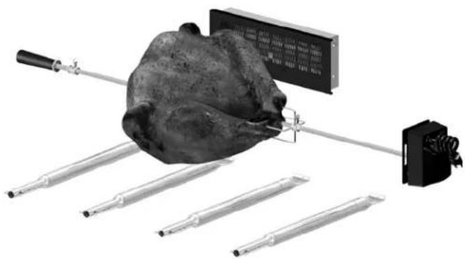 Char-Broil C-33G3 - Rotisserie Cooking - 2