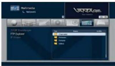 Multimedia L. Network VANTAGE FTP Explorer FTP Explorer File Edit View Tools Charlotte Microsoft Facebook Twitter