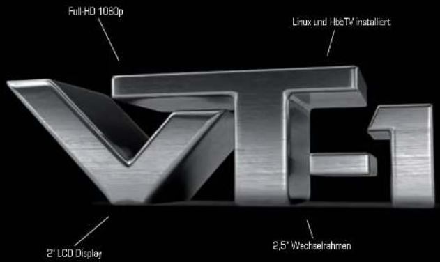 Full HD 1080p Linux und HbcTV installiert 2" LCD Display 2.5" Wechselrahmen