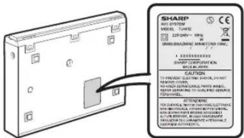 SHARP LC-52XS1E - AVC-System (Unterseite) - 1