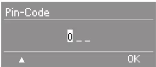 Pin-Code 0 -- OK