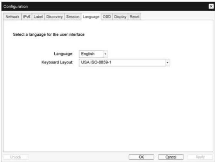 SAMSUNG Zero Client NC221 - Registerkarte Language - 2