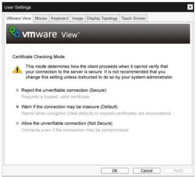 SAMSUNG Zero Client NC221 - Registerkarte VMware View - 2