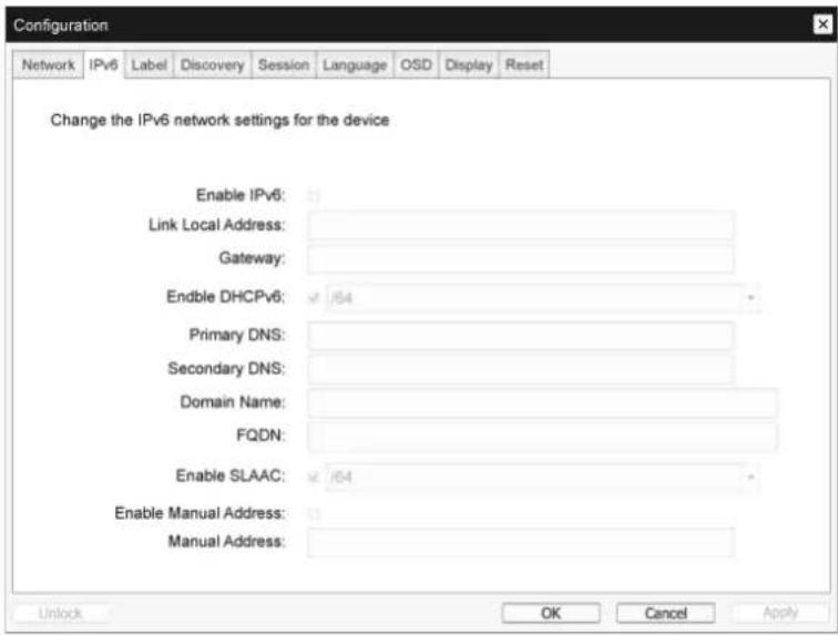 SAMSUNG Zero Client NC221 - Registerkarte IPv6 - 2