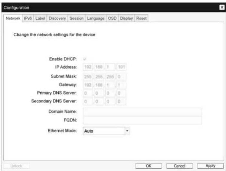 SAMSUNG Zero Client NC221 - Registerkarte Network - 2
