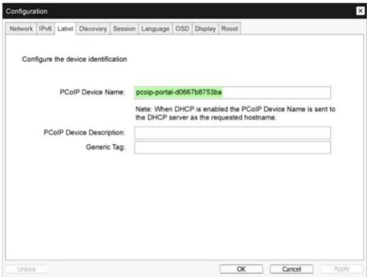 SAMSUNG Zero Client NC221 - Registerkarte Label - 2