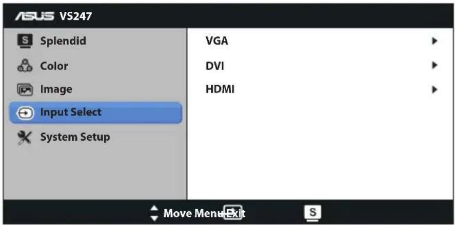 ASUS VS247N - Input Select - 1