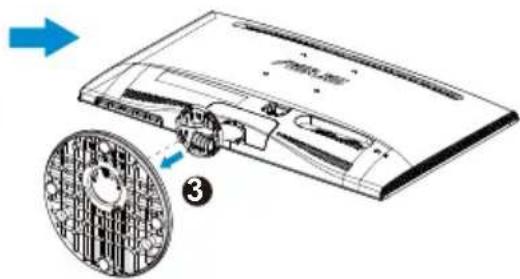 ASUS VS247N - To detach the arm/stand: - 3