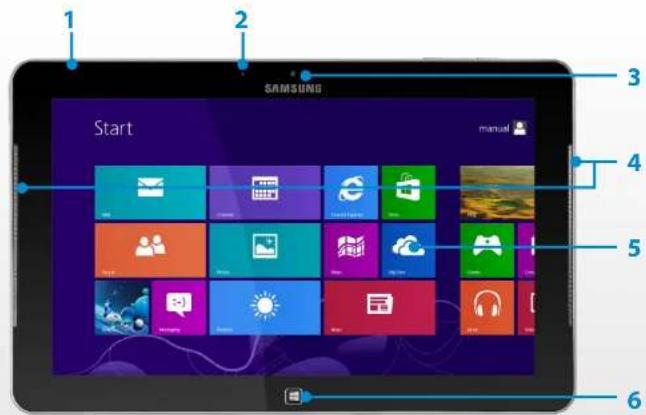 SAMSUNG ATIV Tab XQ700T1C - 앞면 - 2