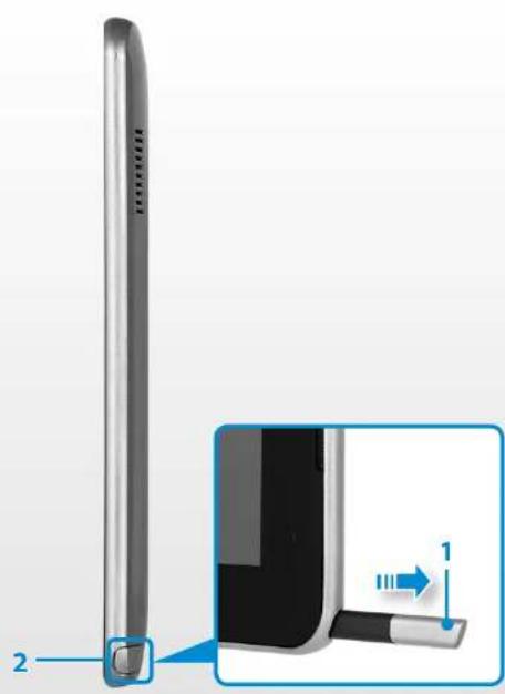 SAMSUNG ATIV Tab XQ700T1C - 오른쪽면 - 1