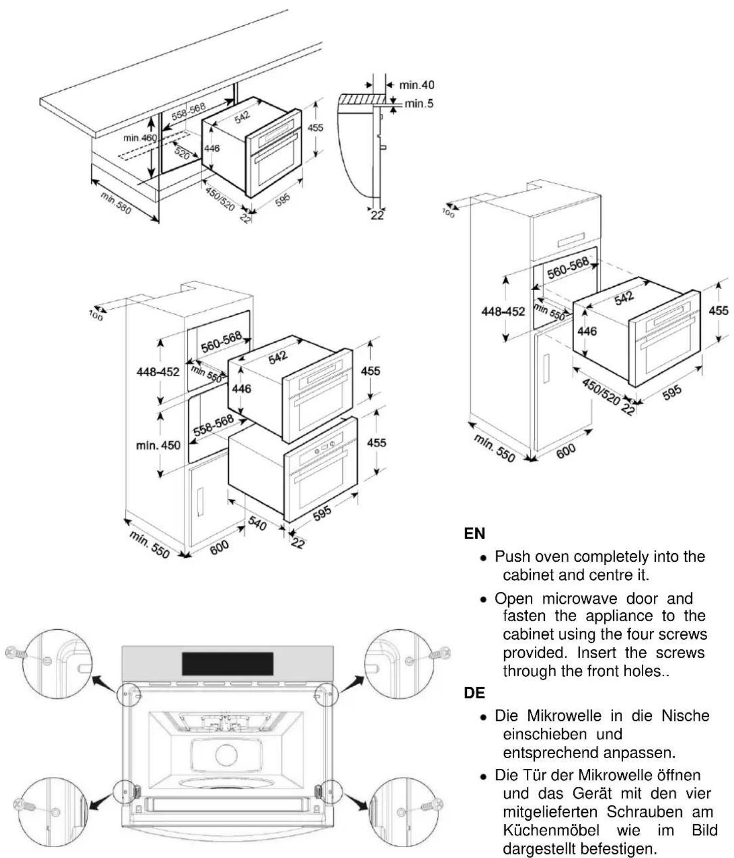 BERTAZZONI F45 PRO MOW X - Spezifikation - 1