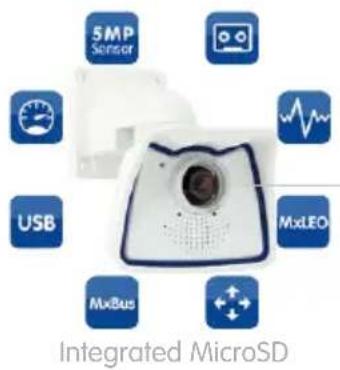 5MP Sensor USB MxLEO MxBus Integrated MicroSD