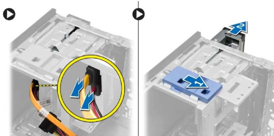 DELL OptiPlex 3020 Mini Tower - Entfernen des optischen Laufwerks - 1
