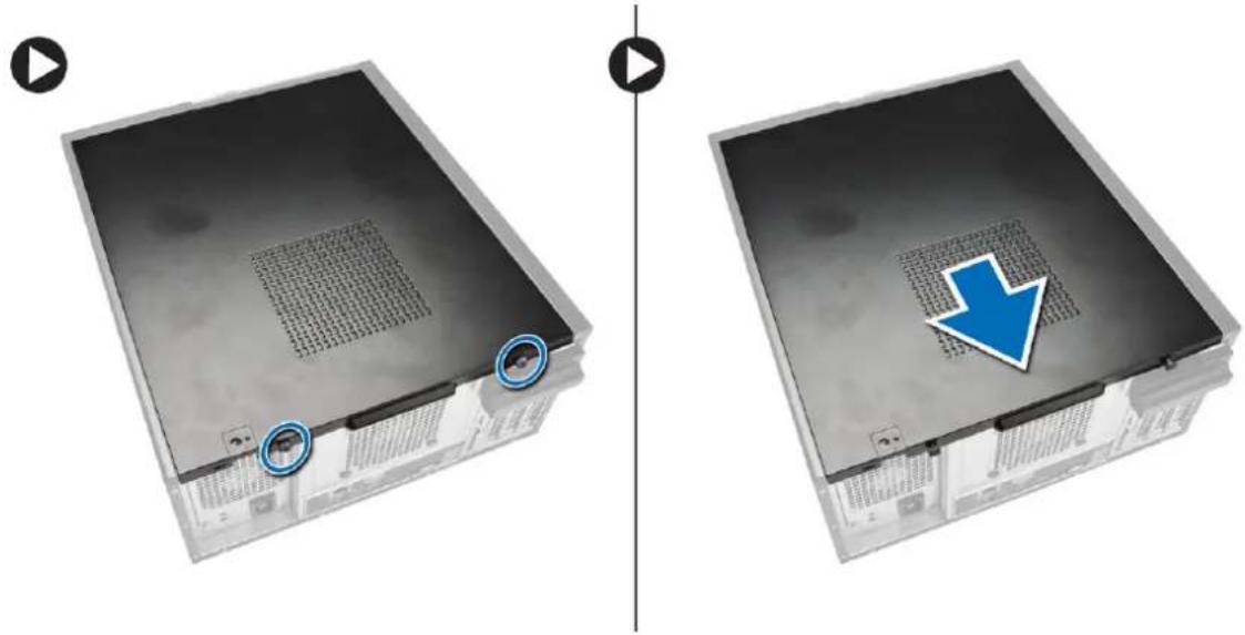 DELL OptiPlex 3020 Mini Tower - Entfernen der Abdeckung - 1
