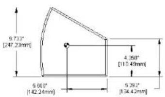 9.733" [247.23mm] 6.800" [142.24mm] 4.350" [110.49mm] 5.292" [134.42mm]