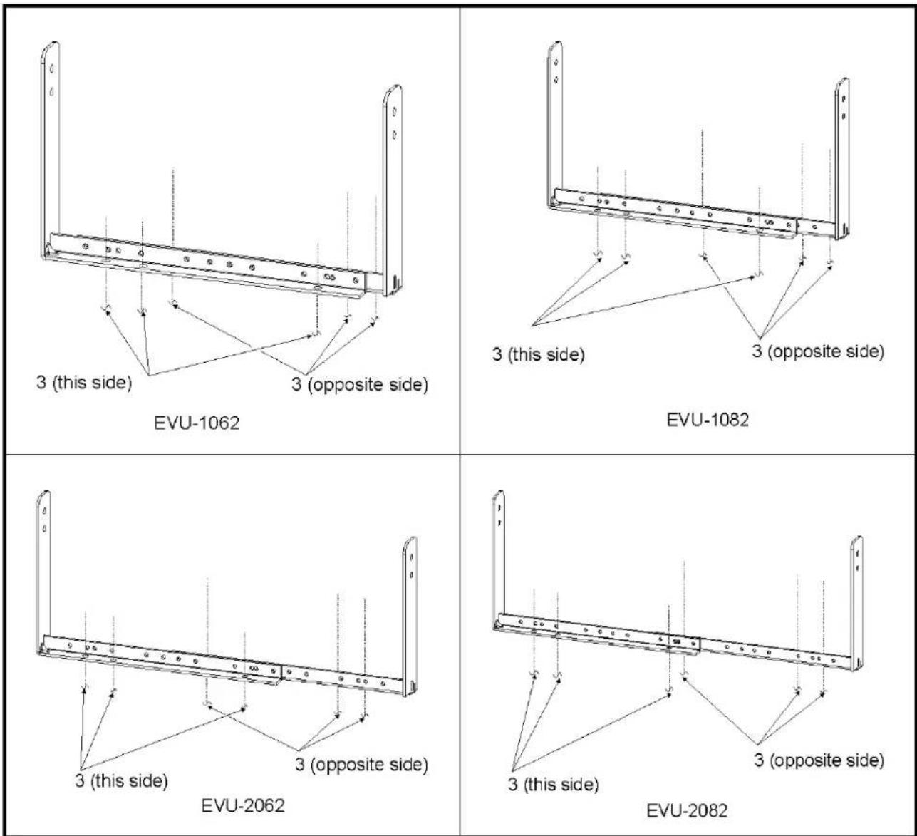 BOSCH EVU-2082/95 - Mounting the Universal U-Bracket to the Wall - 1