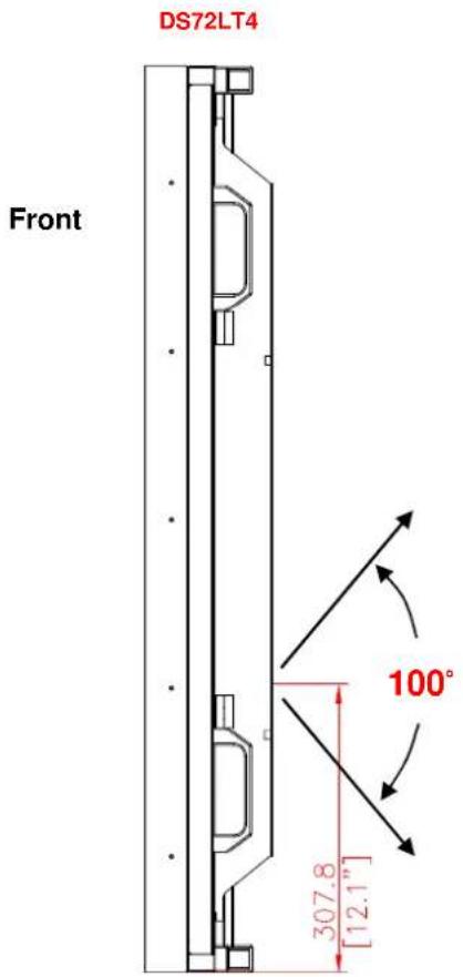 DS72LT4 Front 100° 307.8 [12.1"]