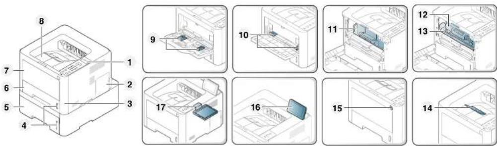 SAMSUNG ProXpress M3825ND - Vorderansicht - 2