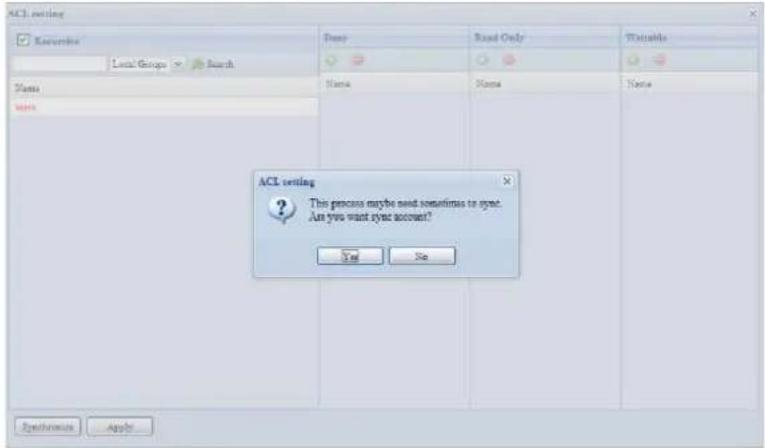 Thecus N10850 - Access Control List (ACL) – Ordner und Subordner - 1