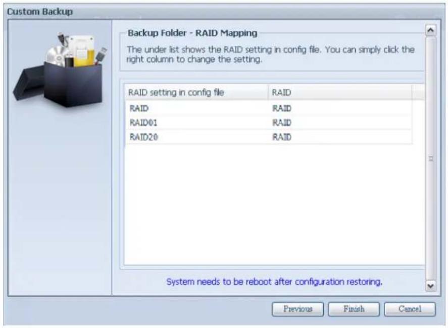 Thecus N10850 - Restore NAS Configuration (NAS-Konfiguration wiederherstellen) - 4