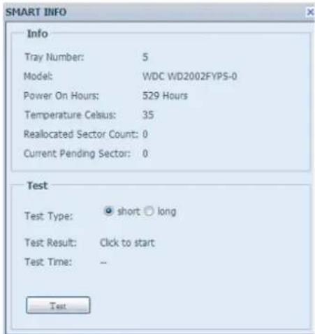 Thecus N10850 - SMART INFO (S.M.A.R.T.-Informationen) - 1