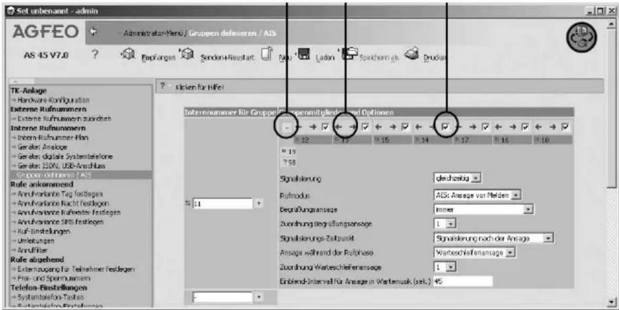 AGFEO AS 43 IP-DECT - „Ansage vor Melden Gruppe“ - 1