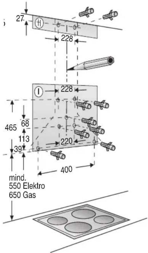 27 228 465 68 113 39 228 220 400 mind. 550 Elektro 650 Gas