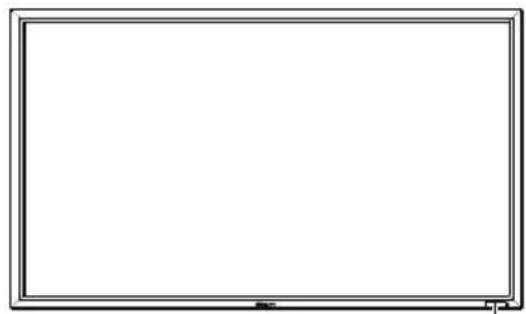 AG Neovo TX-32W - Parts of the display and their functions Front/Rear panel - 3