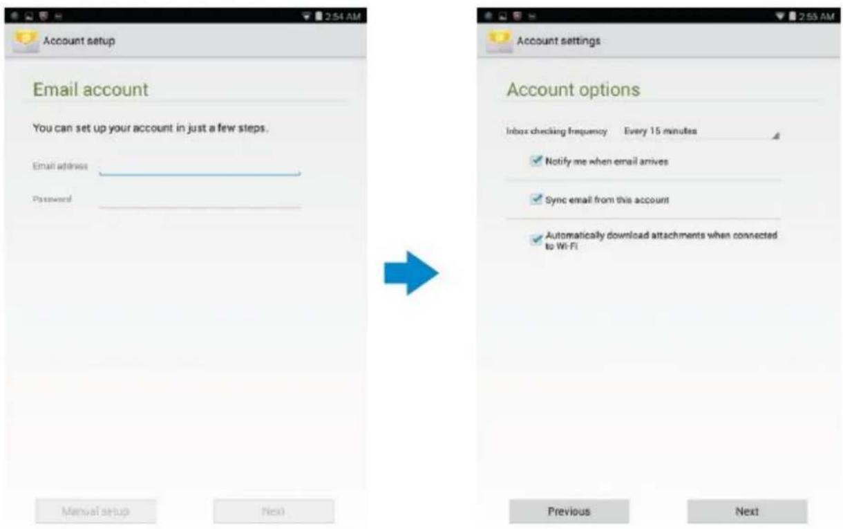 DELL Venue 7 3000 - Einrichten eines E-Mail-Kontos - 1
