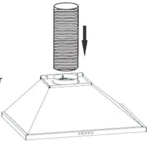 VESTEL ADW-6002 - Fixing of the aluminium pipe - 1