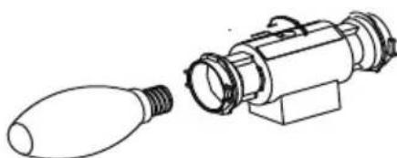 VESTEL ADW-6002 - Replacing bulb - 1