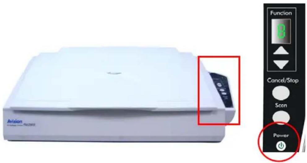 AVISION 000-0642D-02G-WOADF - Das Gerät einschalten - 1