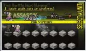 The Bottle has Beyond! I more ways may be deployed. 63 ASASSIN Tennis FOR VICTORY SELECT A UNIT