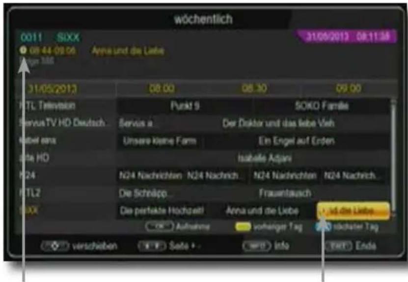 Telestar TD 2522 HD - Timerprogrammierung über EPI - 1