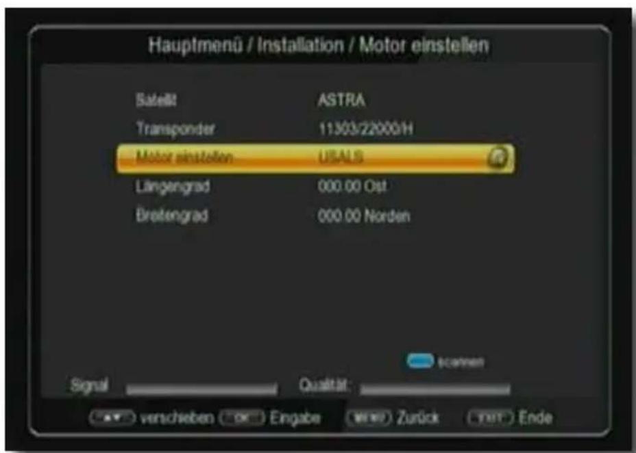 Telestar TD 2522 HD - USALS Setup - 1