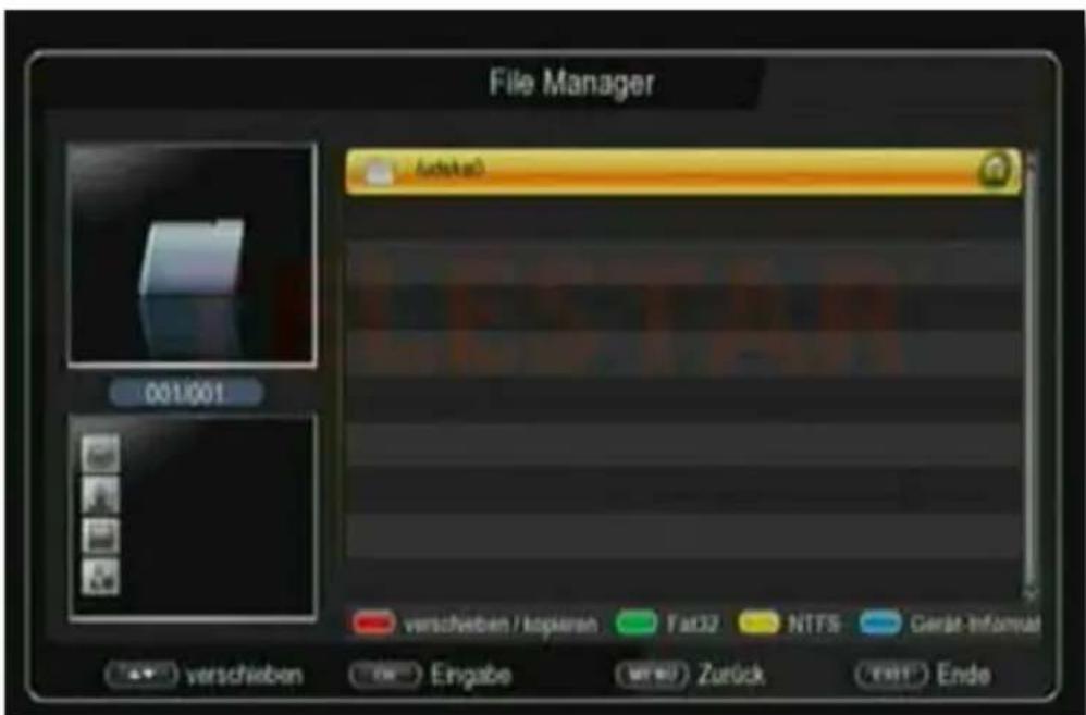 Telestar TD 2522 HD - File Manager - 1