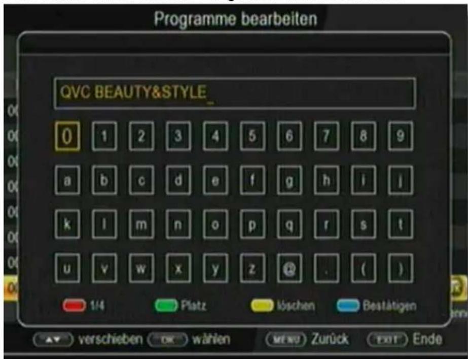 Telestar TD 2522 HD - Programme bearbeiten (blau) - 1