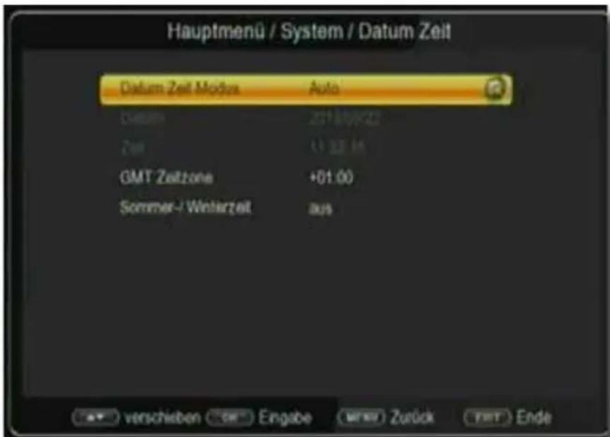 Telestar TD 2522 HD - Datum Zeit - 1