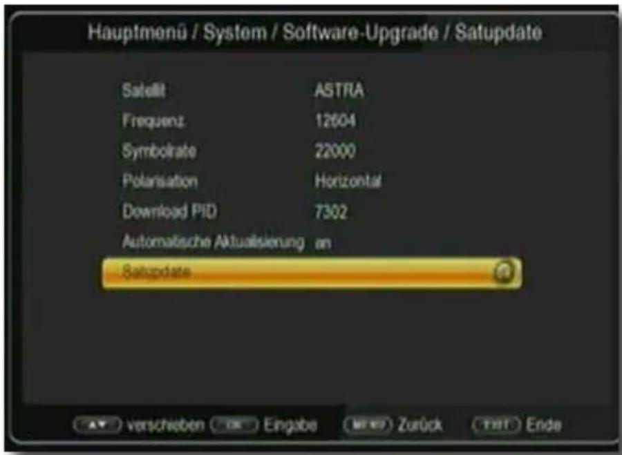 Telestar TD 2522 HD - Folgende Parameter müssen eingestellt sein: - 1