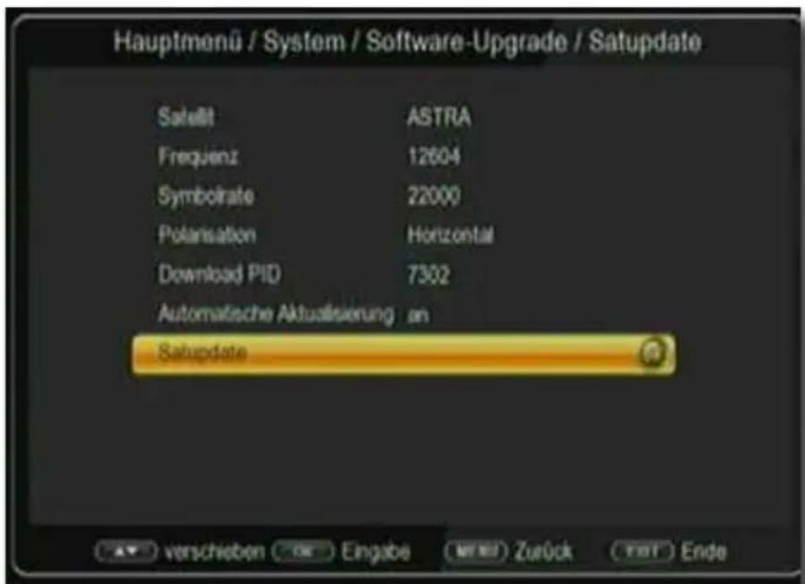 Telestar TD 2525 HD - Folgende Parameter müssen eingestellt sein: - 1