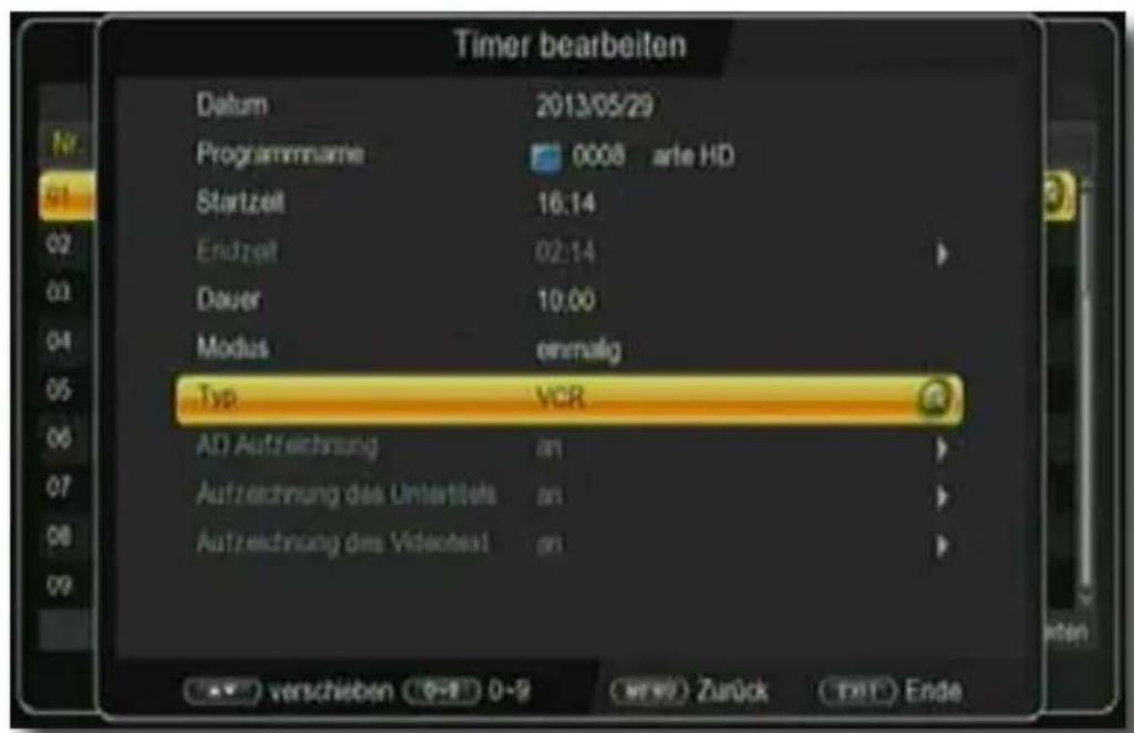 Telestar TD 2525 HD - Timer Aufnahme - 2