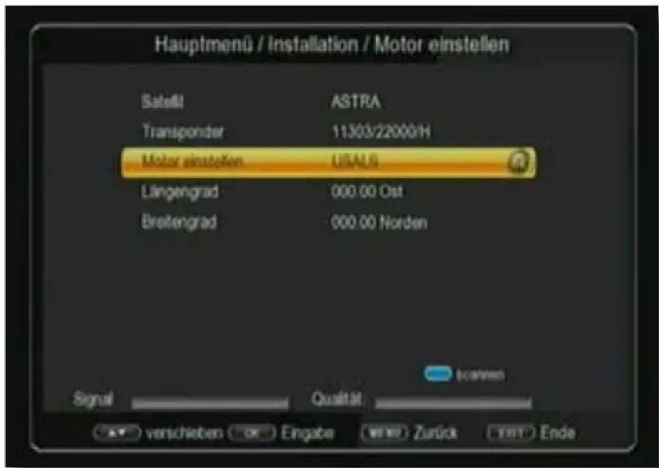 Telestar TD 2525 HD - USALS Setup - 1