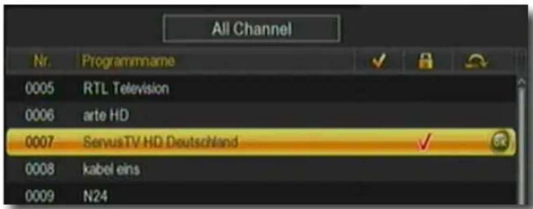 Telestar TD 2525 HD - Programme sperren (rot) - 2